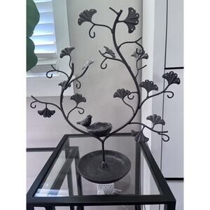 Vintage Bird and Twig Jewelry Tree and Nest Stand